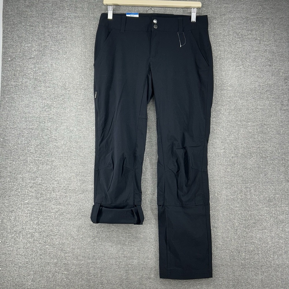 Columbia Black Straight Leg Convertible Pants